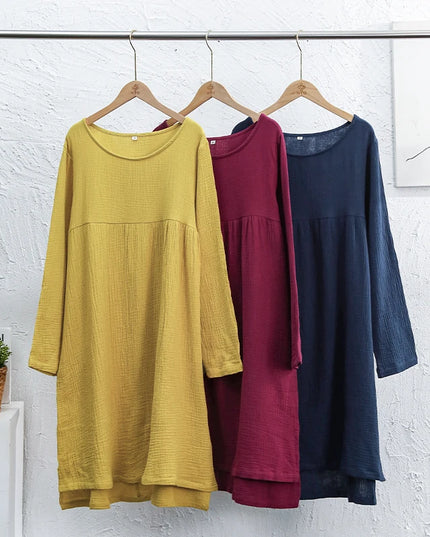 Musselin Kleid Damen Grosse Groessen | Musselin Kleid - Detailansicht