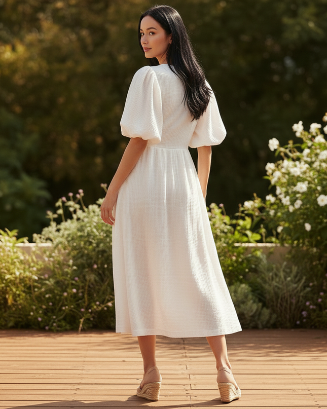 Musselin Kleid Hijab - Feminin & Leicht | Musselin Kleid - Ansicht 2