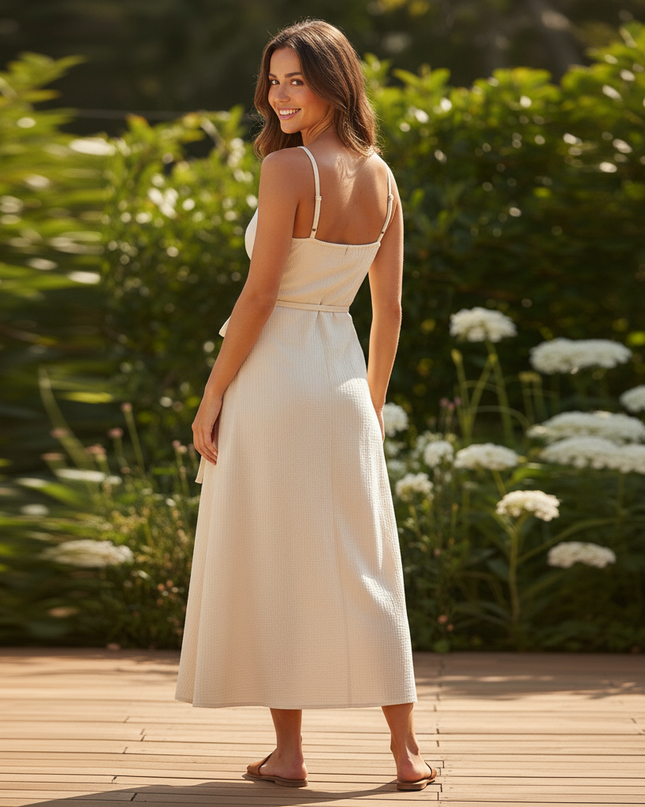 Musselin Kleid Lang Baumwolle - Sommerkleid Baumwolle - Ansicht 2