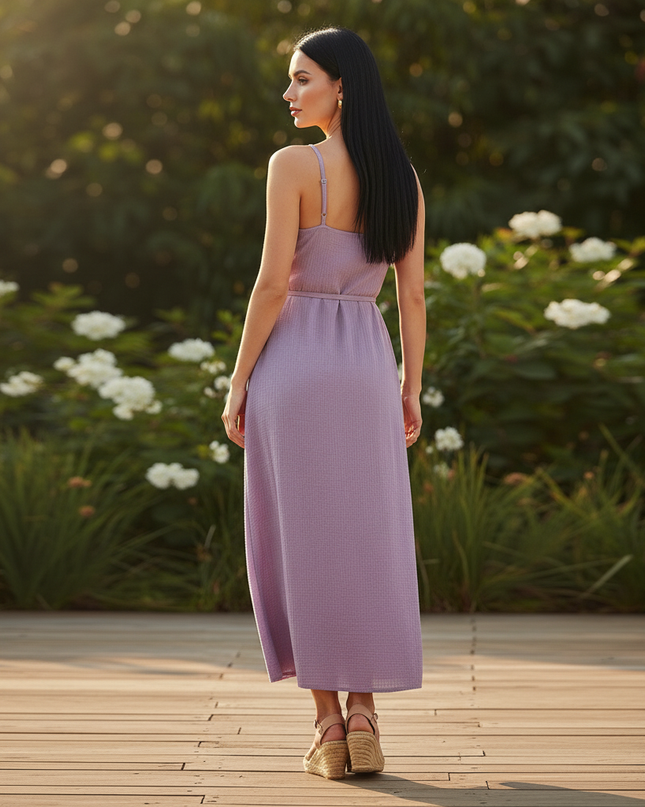 Musselin Kleid Lang Hijab - Luftig & Elegant - Ansicht 2