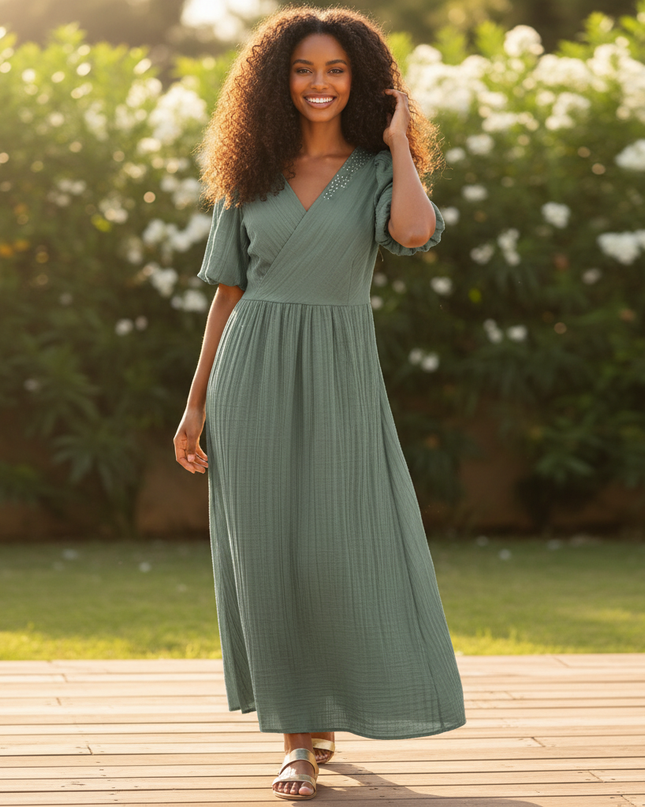 Musselin Kleid Oversize - Sommerkleid Damen | Musselin Kleid - Ansicht 1