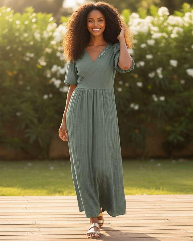 Musselin Kleid Oversize - Sommerkleid Damen | Musselin Kleid - Ansicht 5